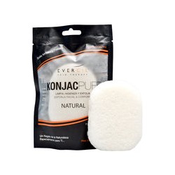 EVERCIL ESPONJA CORPORAL ORGANICA KONJAC-PUFF (1 pieza)