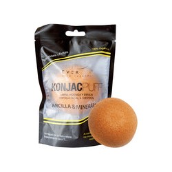 EVERCIL ESPONJA FACIAL ORGANICA KONJAC ARCILLA Y MINERALES (1 pieza)