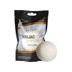 EVERCIL ESPONJA FACIAL ORGANICA KONJAC-PUFF (1 pieza)