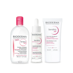 BIODERMA TRÍO PARA ROSÁCEA Y PIEL SENSIBLE